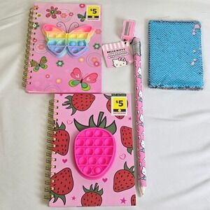 Kids'‎ Stationary Bundle, 3 Notebooks, 1 Jumbo Pencil, New